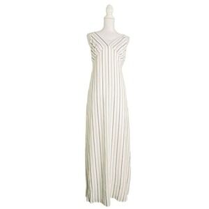 NSR Women Medium Nautical Maxi Dress Chic Trendy Spaghetti Strap Vacation Beachy